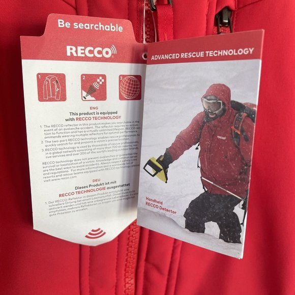 Athleta RECCO Rescue Technology Down Ski Puffer Jacket Coat Womens Medium NWT - Picture 6 of 16